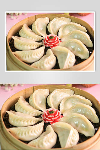 柳叶饺子食物摄影图片