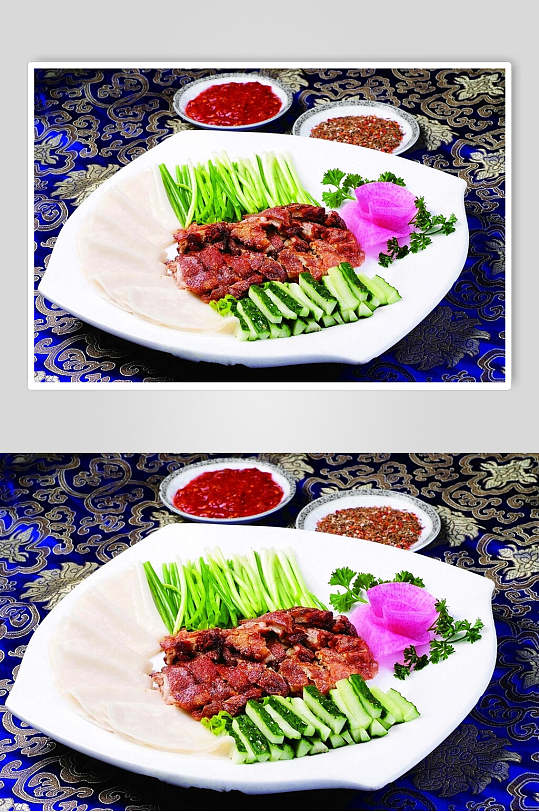 老北京烧羊肉特色菜食品高清图片