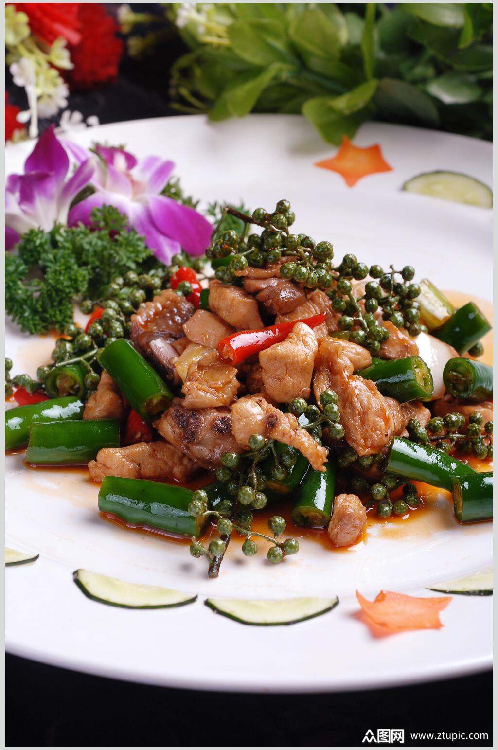 新鲜花椒鸡餐饮图片