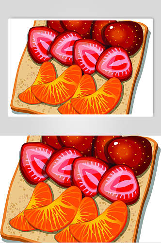 水果食物美食插画矢量素材
