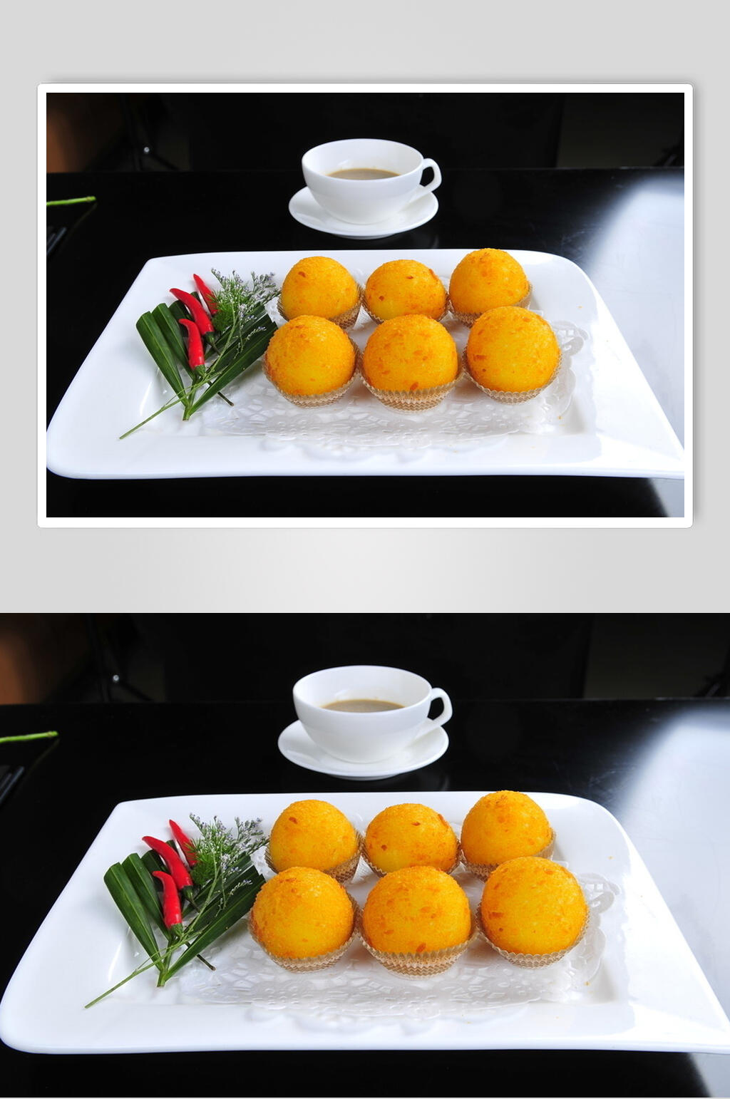 金黄美味汤圆食物高清图片素材