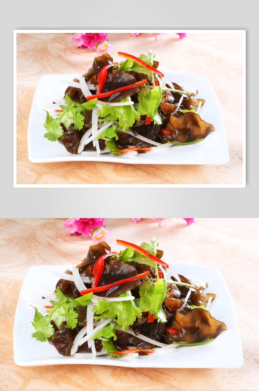 拌野木耳食物摄影图片素材