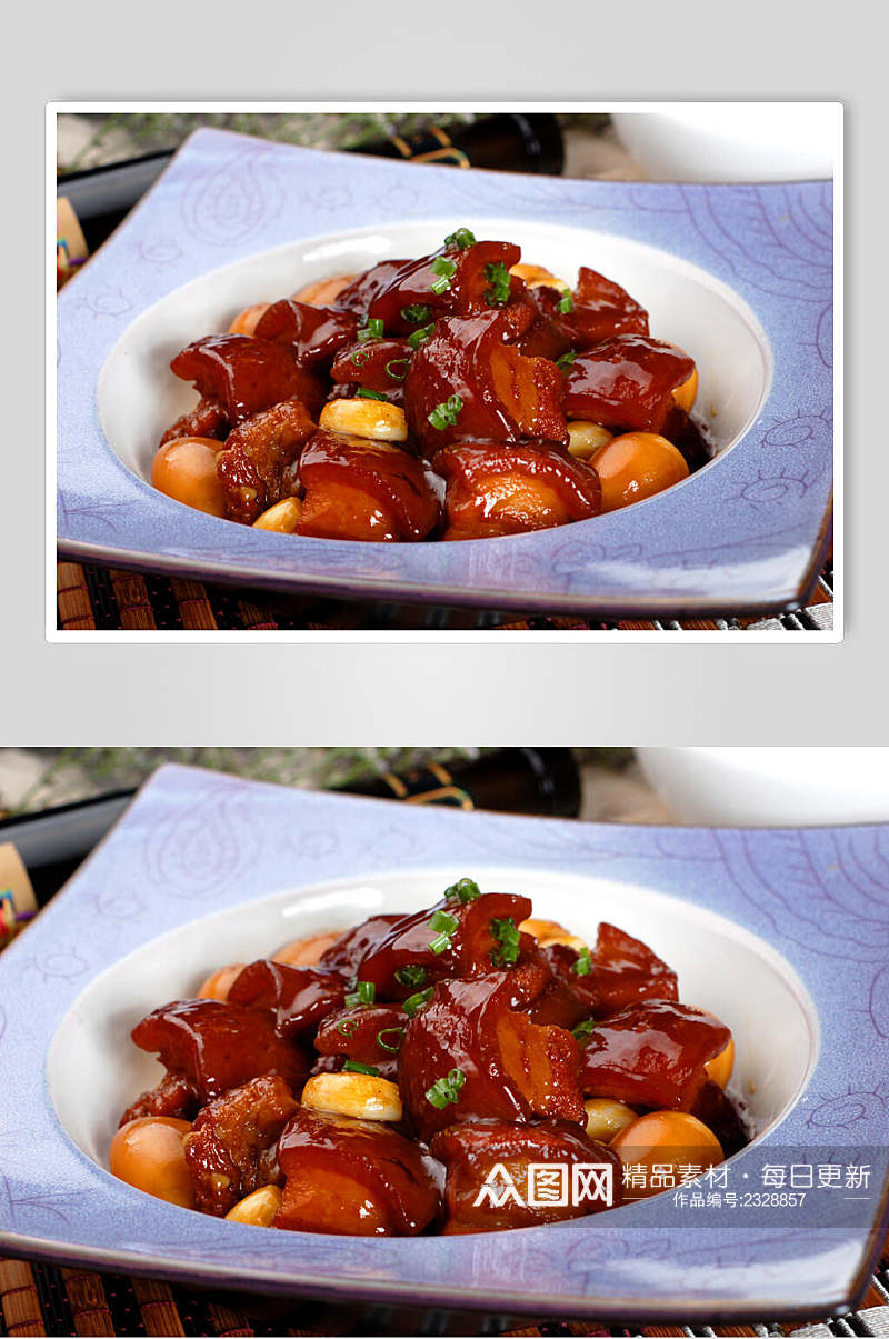 湘菜毛家红烧肉食品图片素材