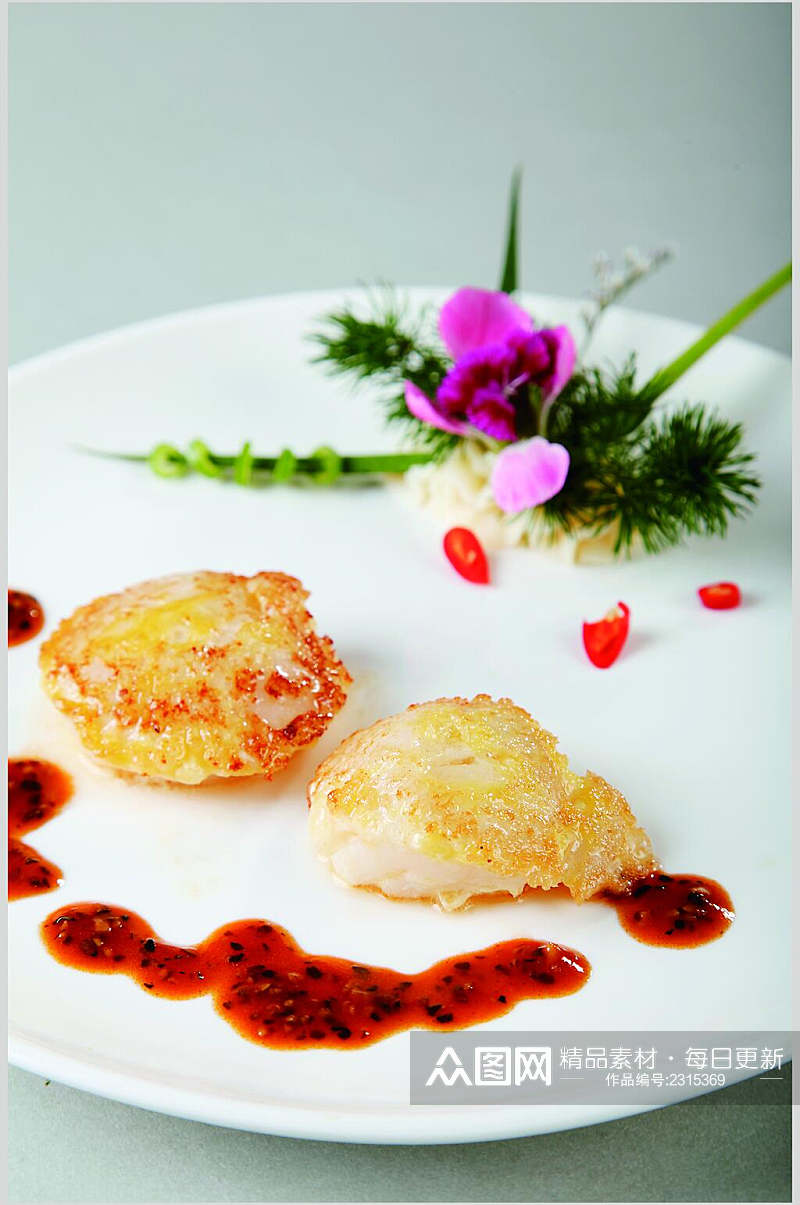 鹅肝酱澳带食物图片素材