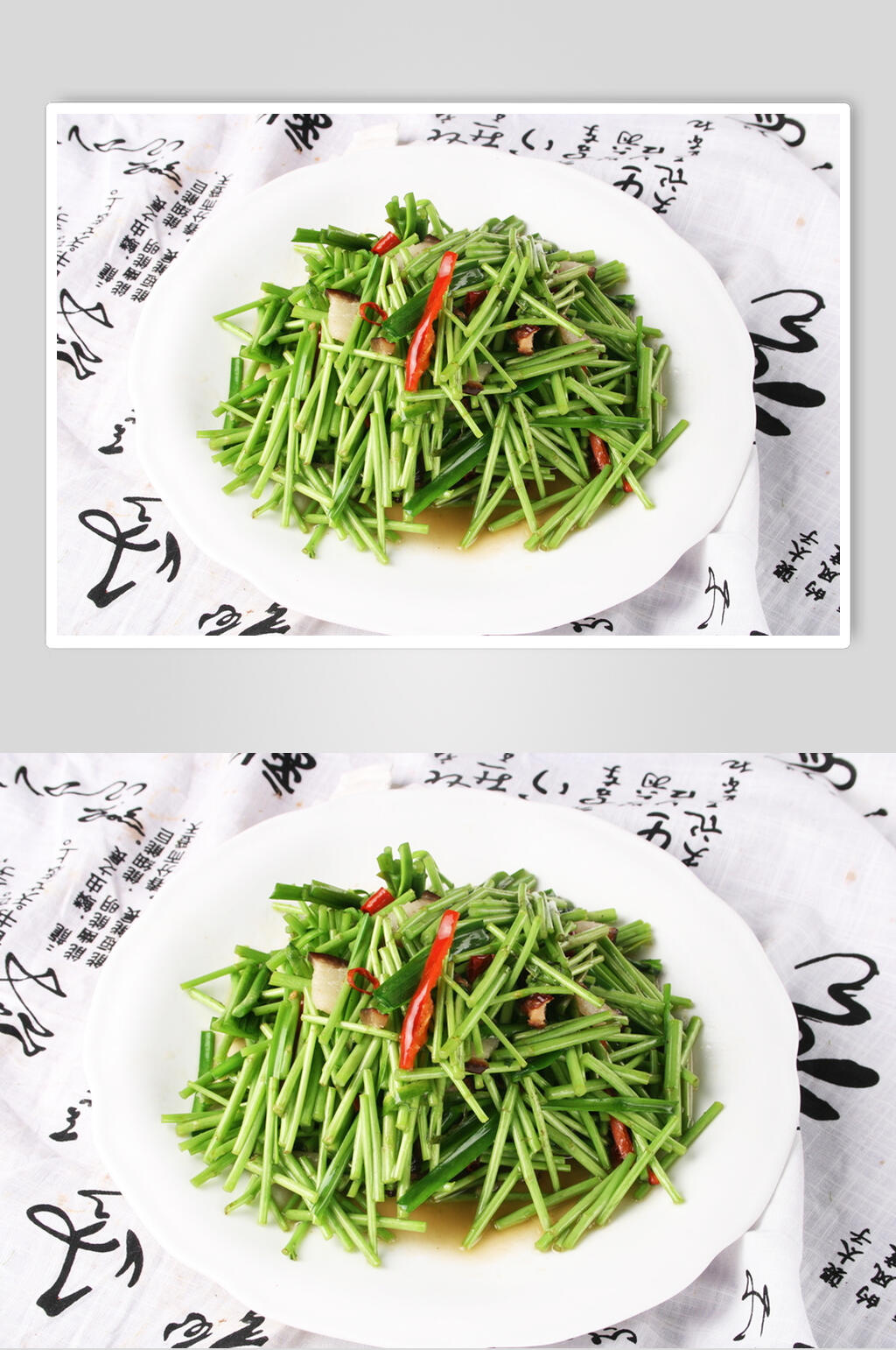 南昌炒黎蒿食物图片素材