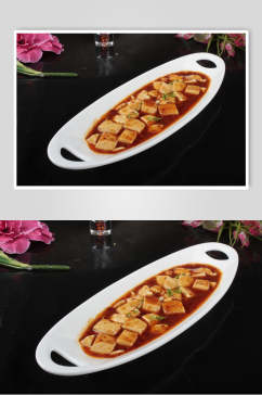 特色美食麻婆豆腐食物摄影图片