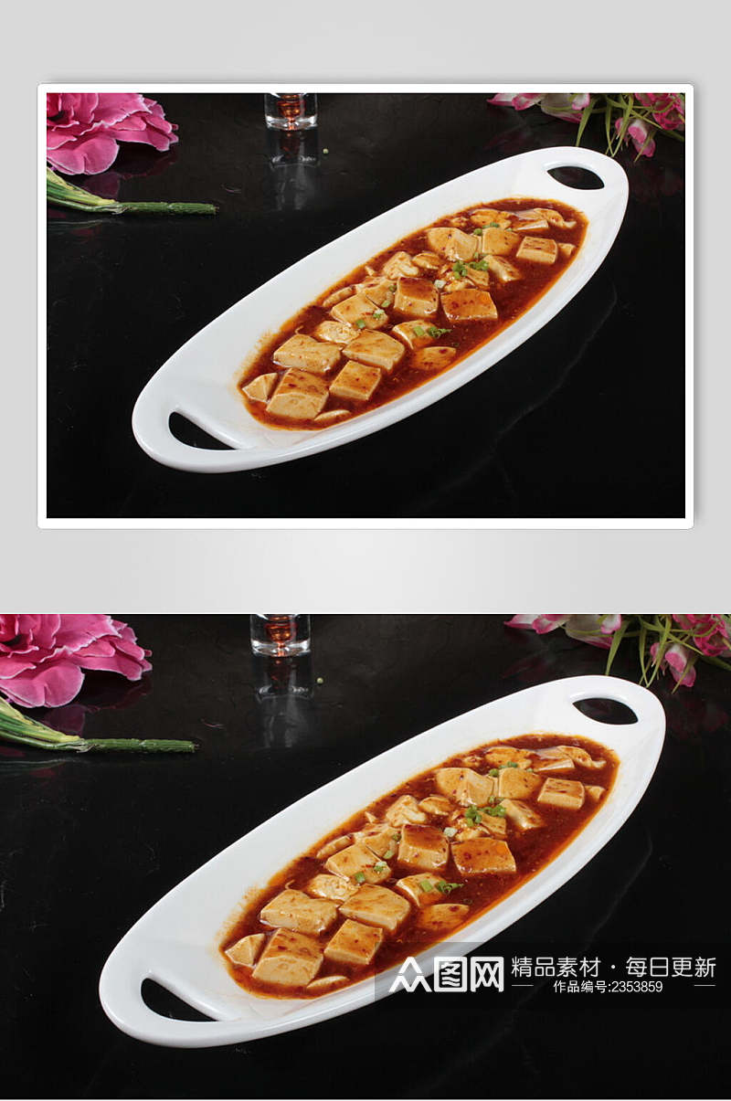 特色美食麻婆豆腐食物摄影图片素材