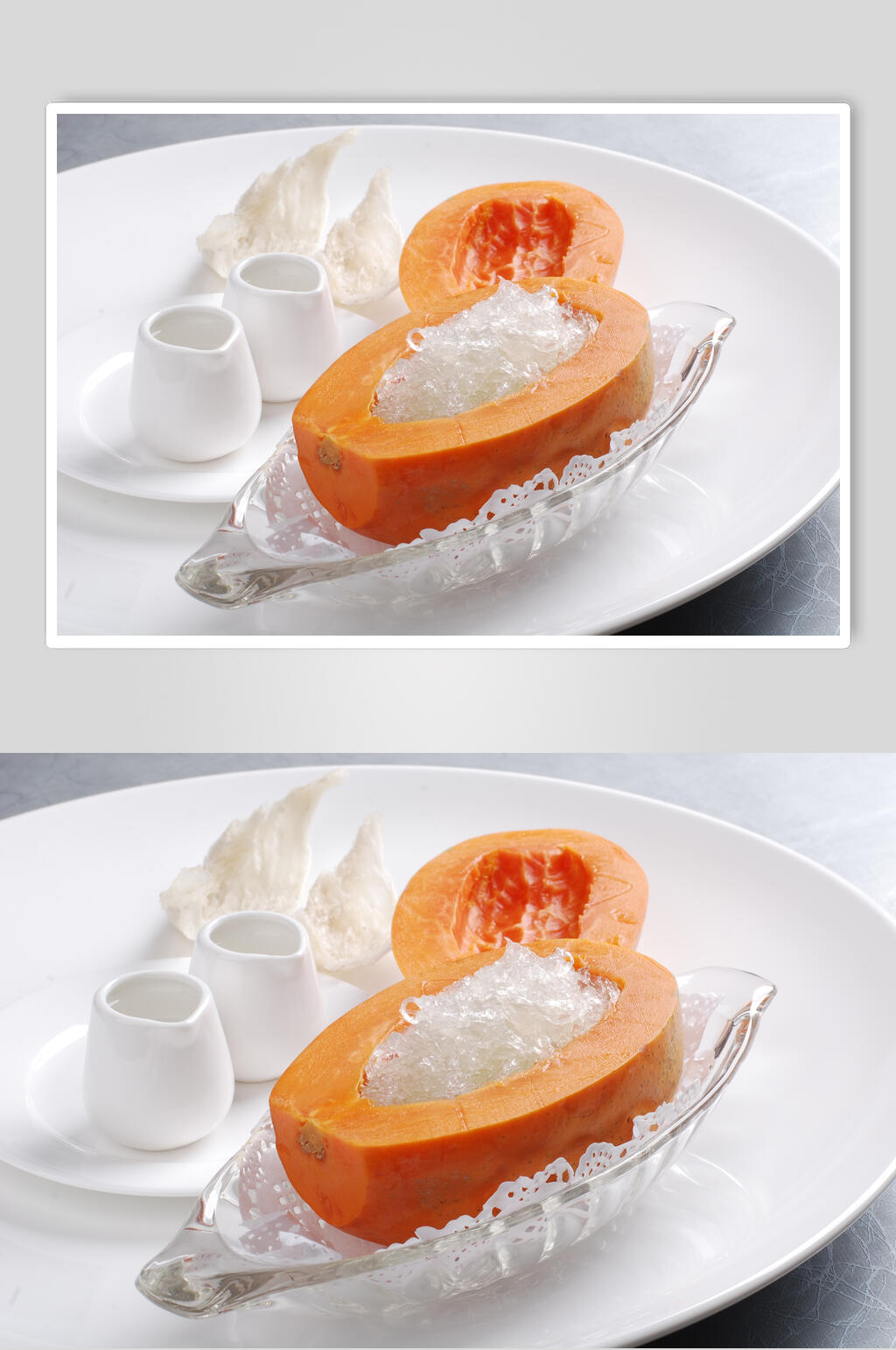 特色木瓜炖官燕美食图片素材