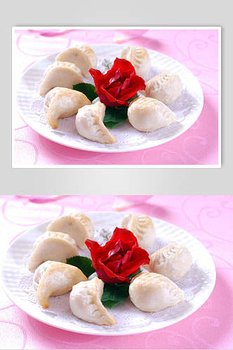 金牌煎饺食物图片