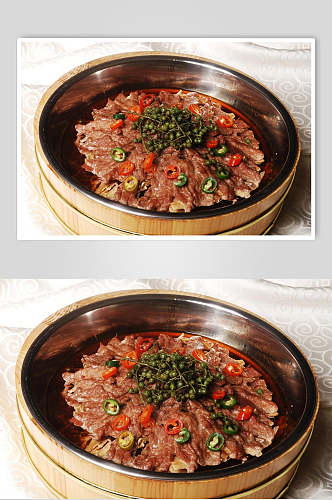 鲜椒蒸羊肉食品高清图片