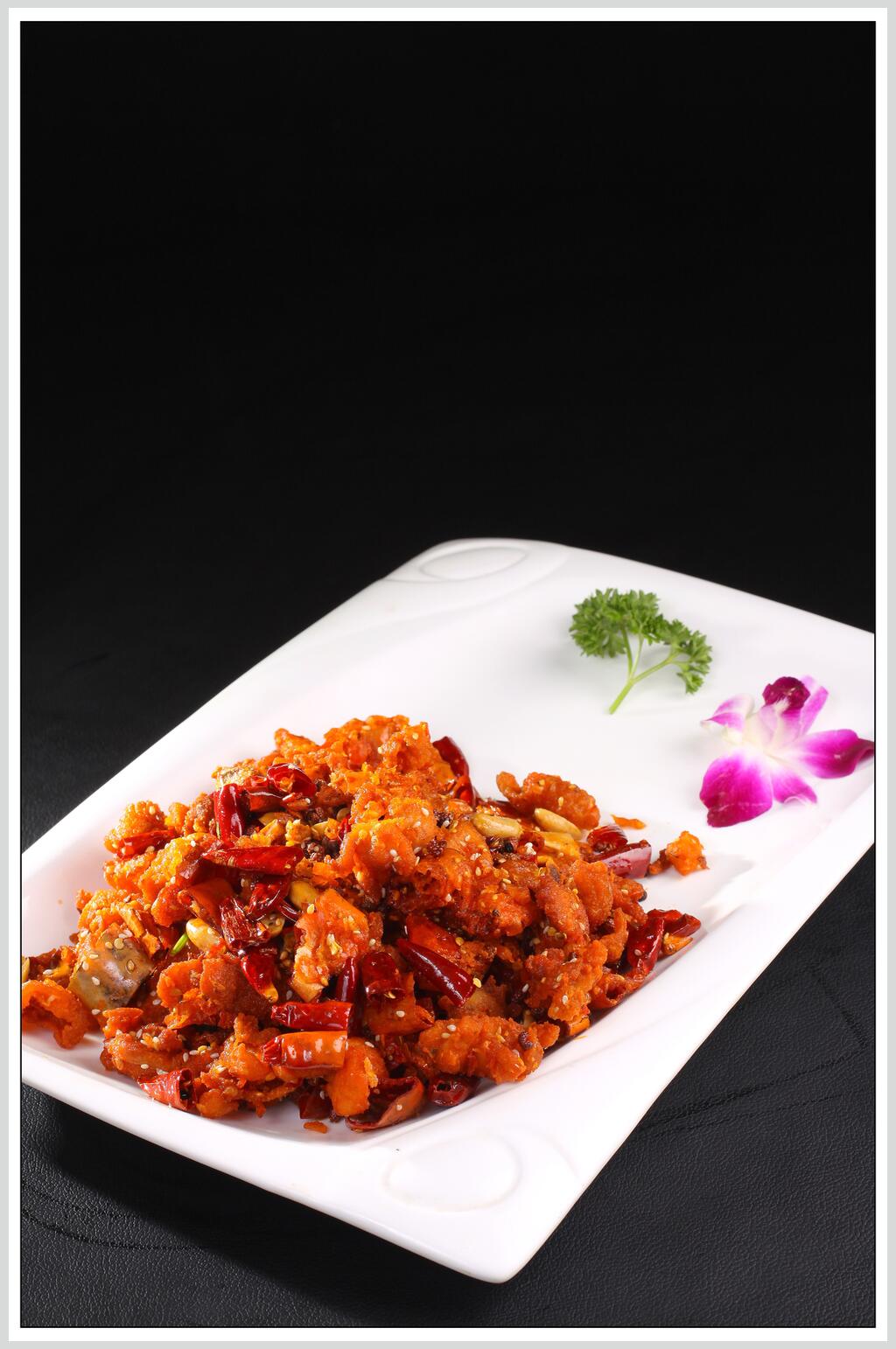 精品辣子鸡食物图片素材