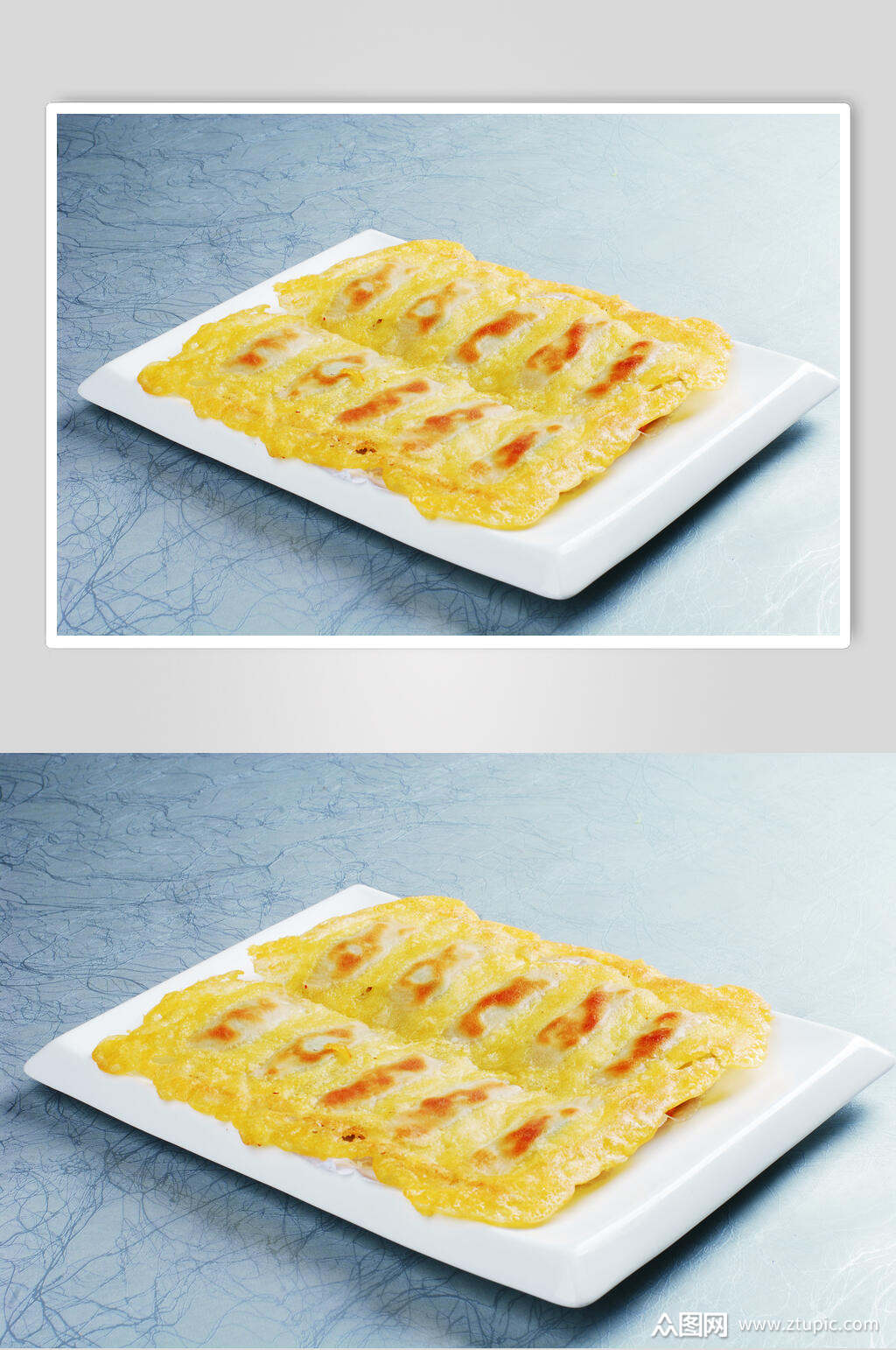 黄金锅贴食品高清图片素材