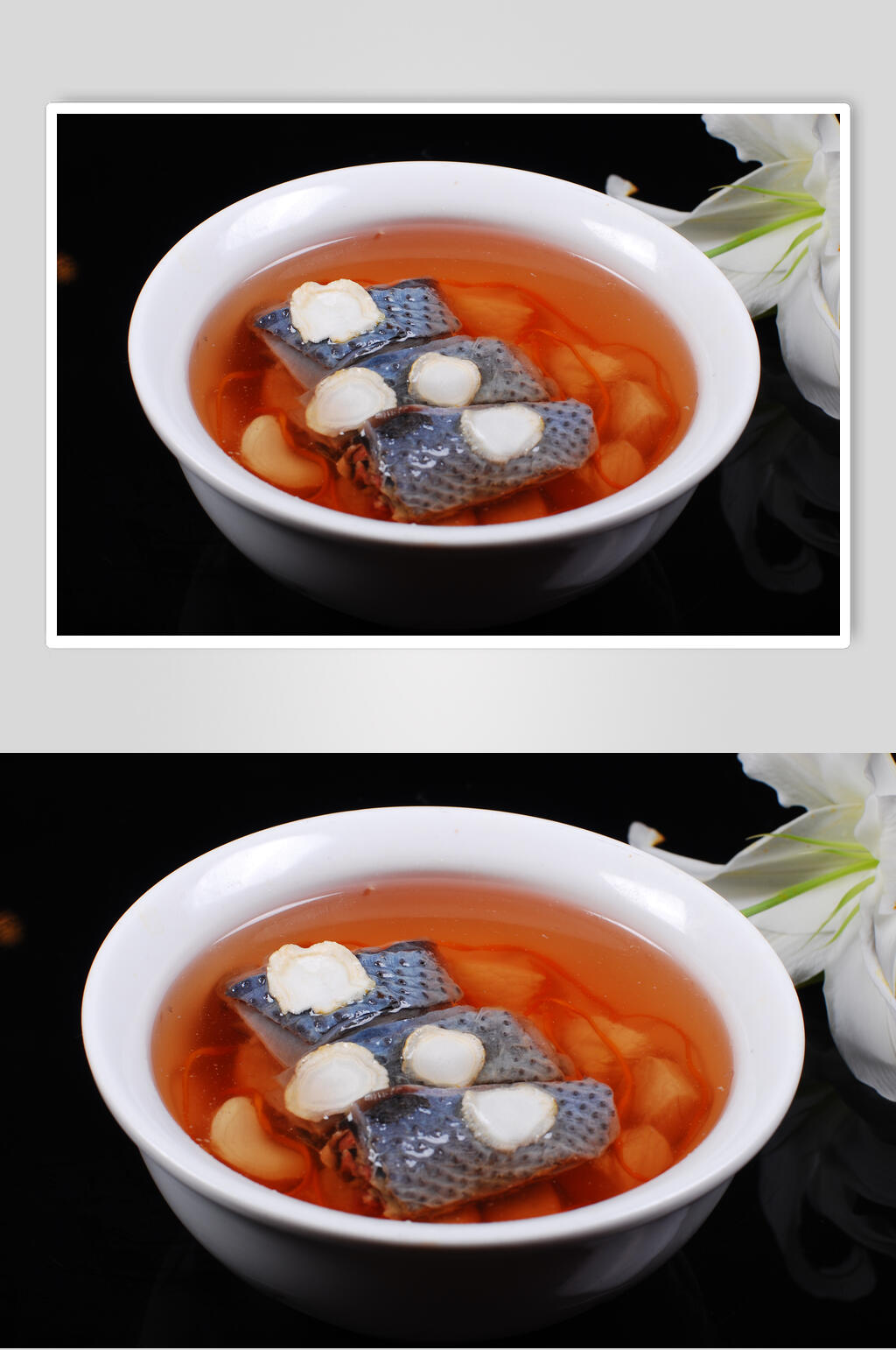 招牌花旗参炖乌鸡美食图片素材