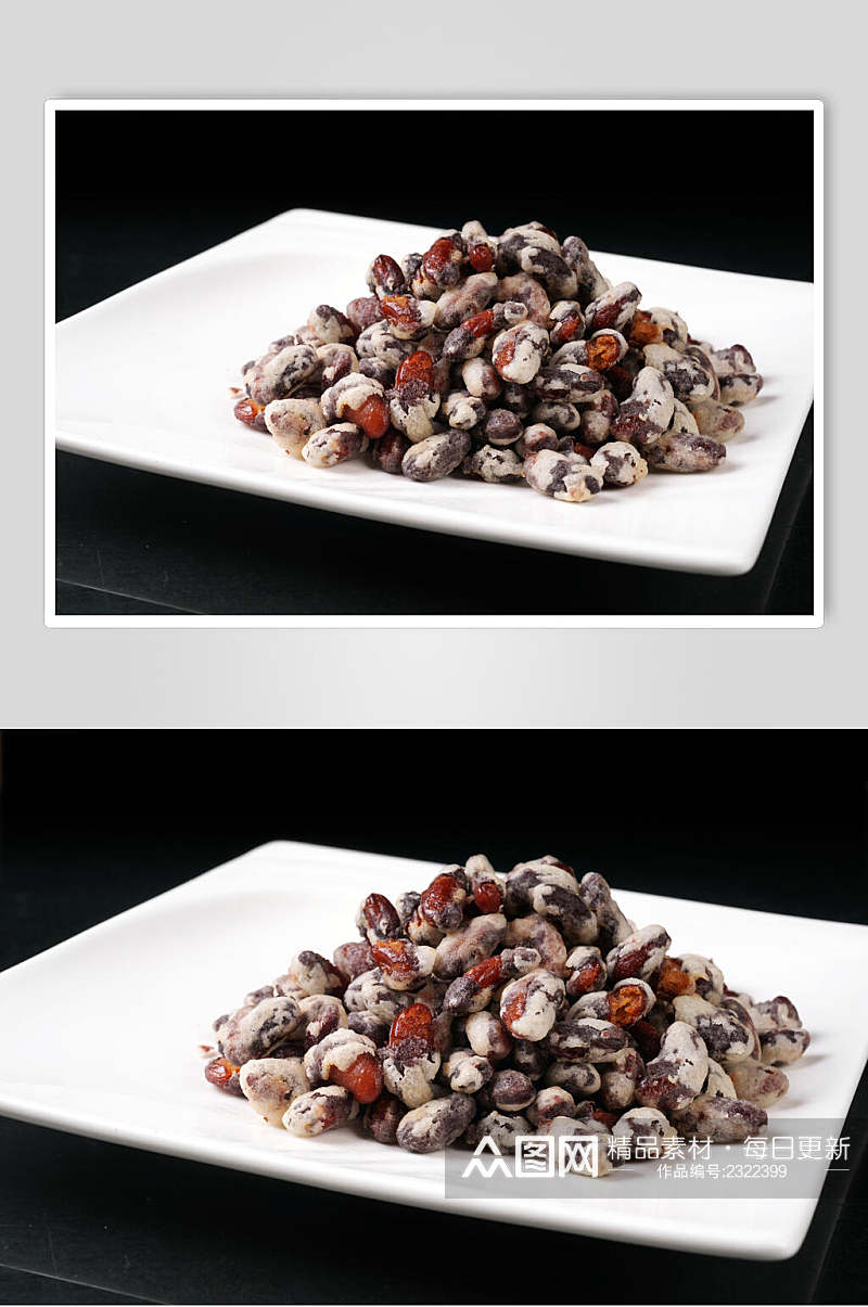 茴香腰豆食物实拍图片素材