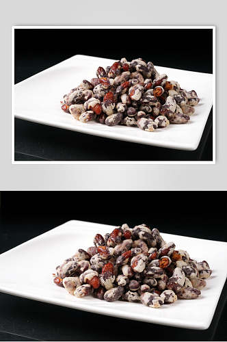 茴香腰豆食物实拍图片