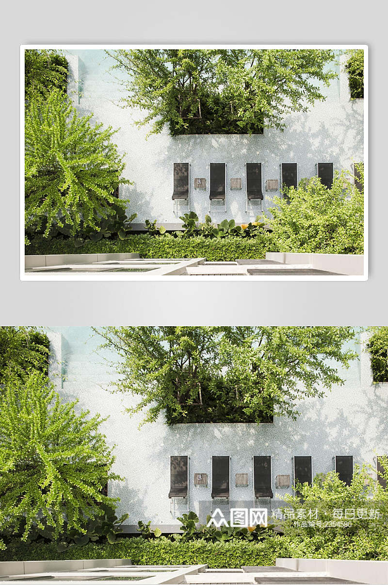 绿色公寓住宅图片素材