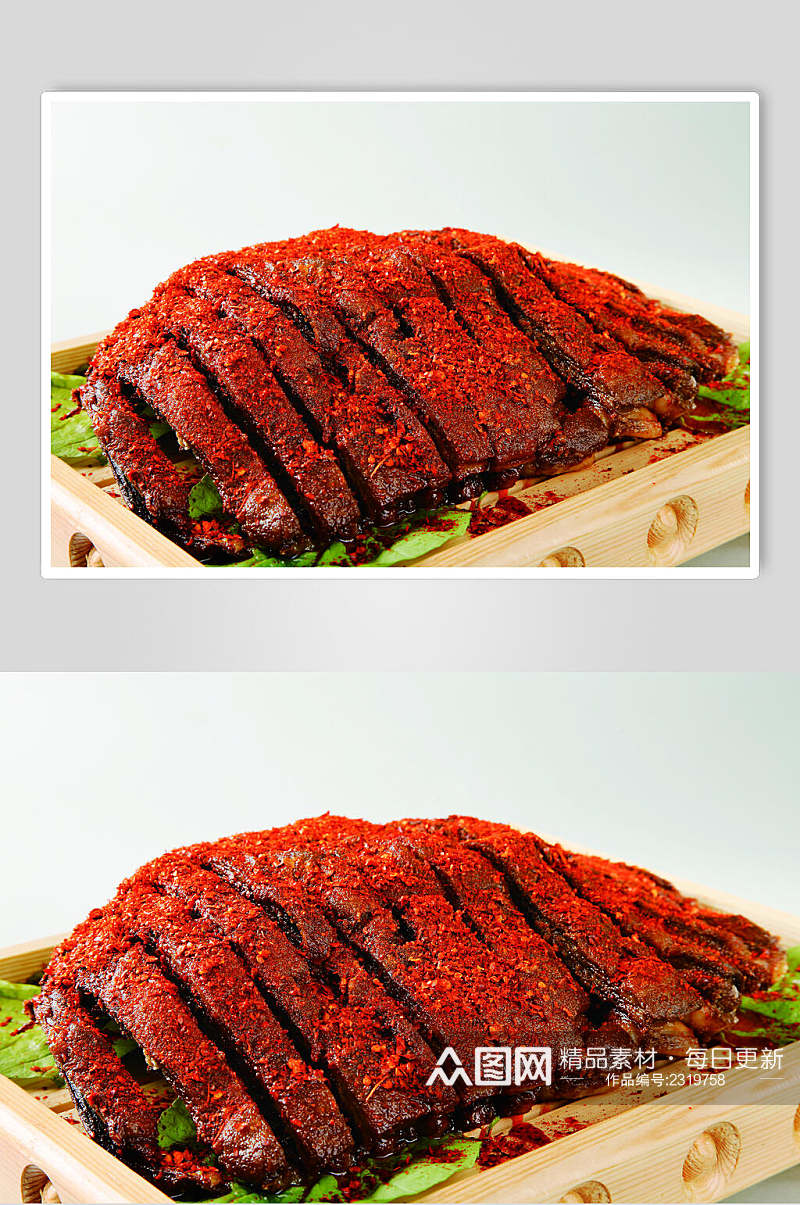 香辣生记烤羊排食品摄影图片素材