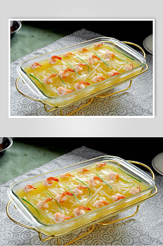 浓汤芥菜煮虾球图片