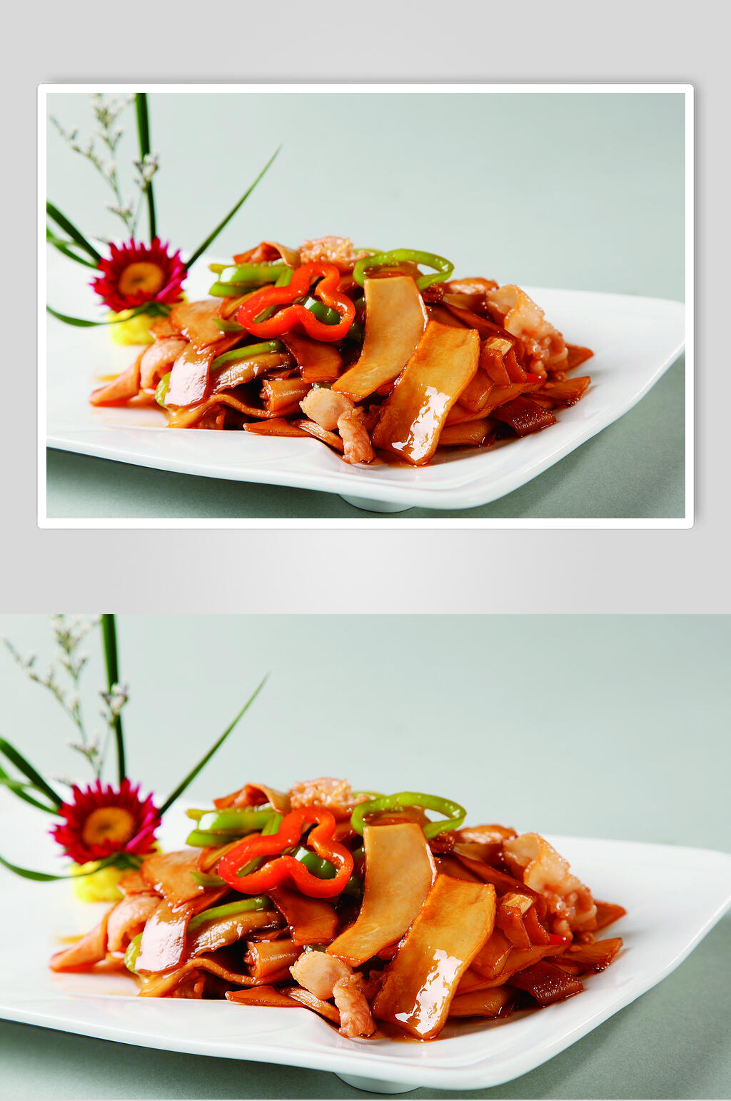 绝味杏鲍菇食物图片素材
