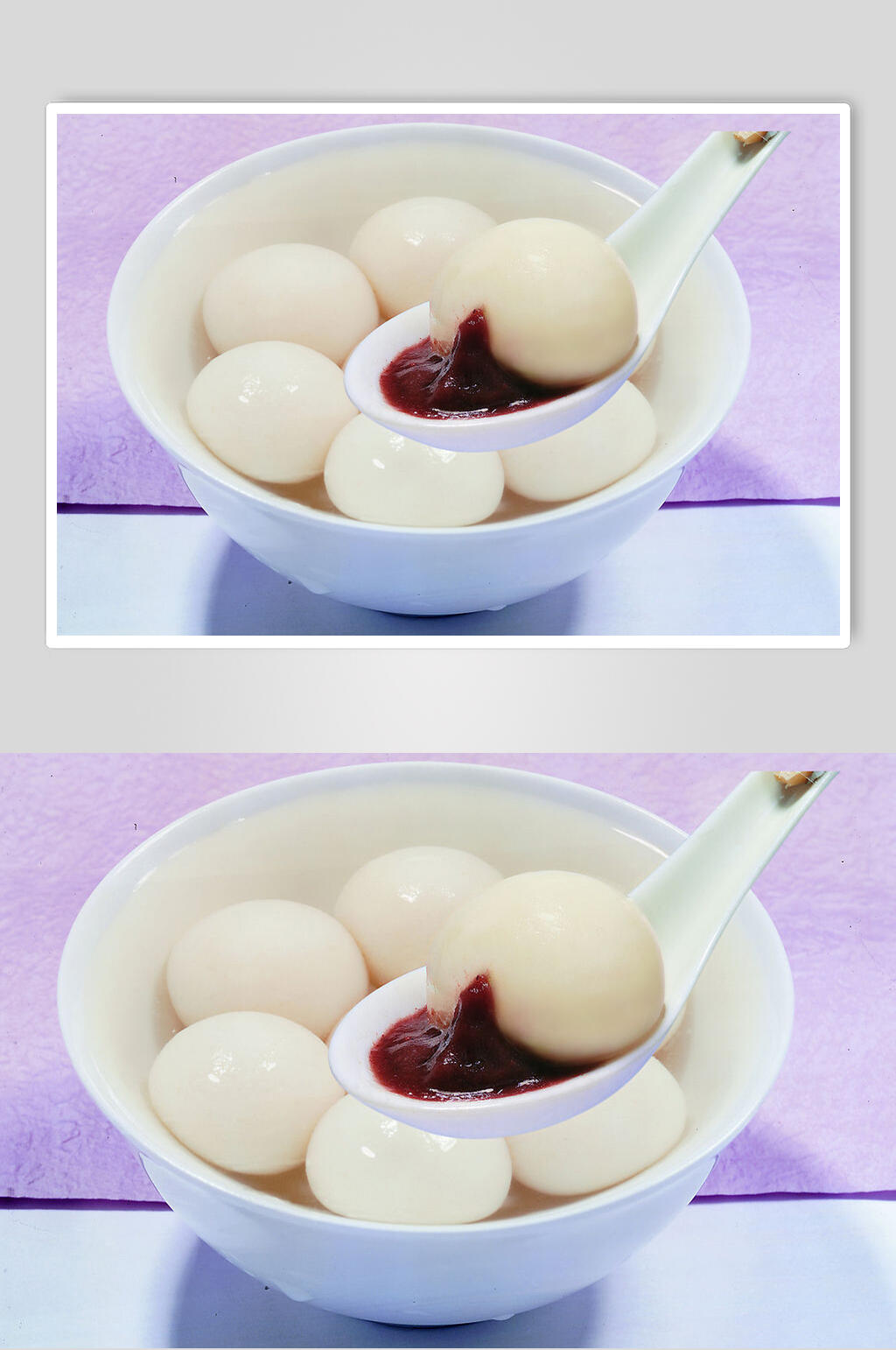 美味黑芝麻汤圆食物摄影图片素材