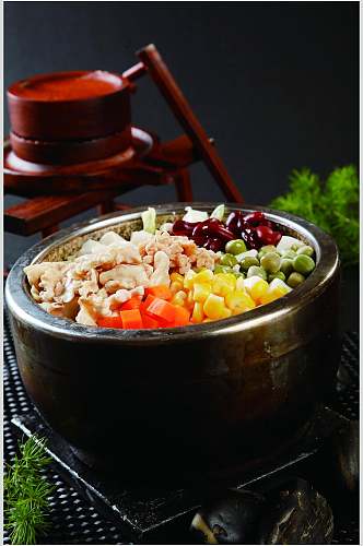 养生万锅豆腐餐饮食品图片