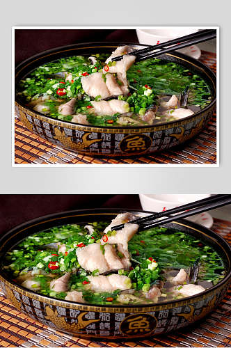 葱香雅鱼食品摄影图片