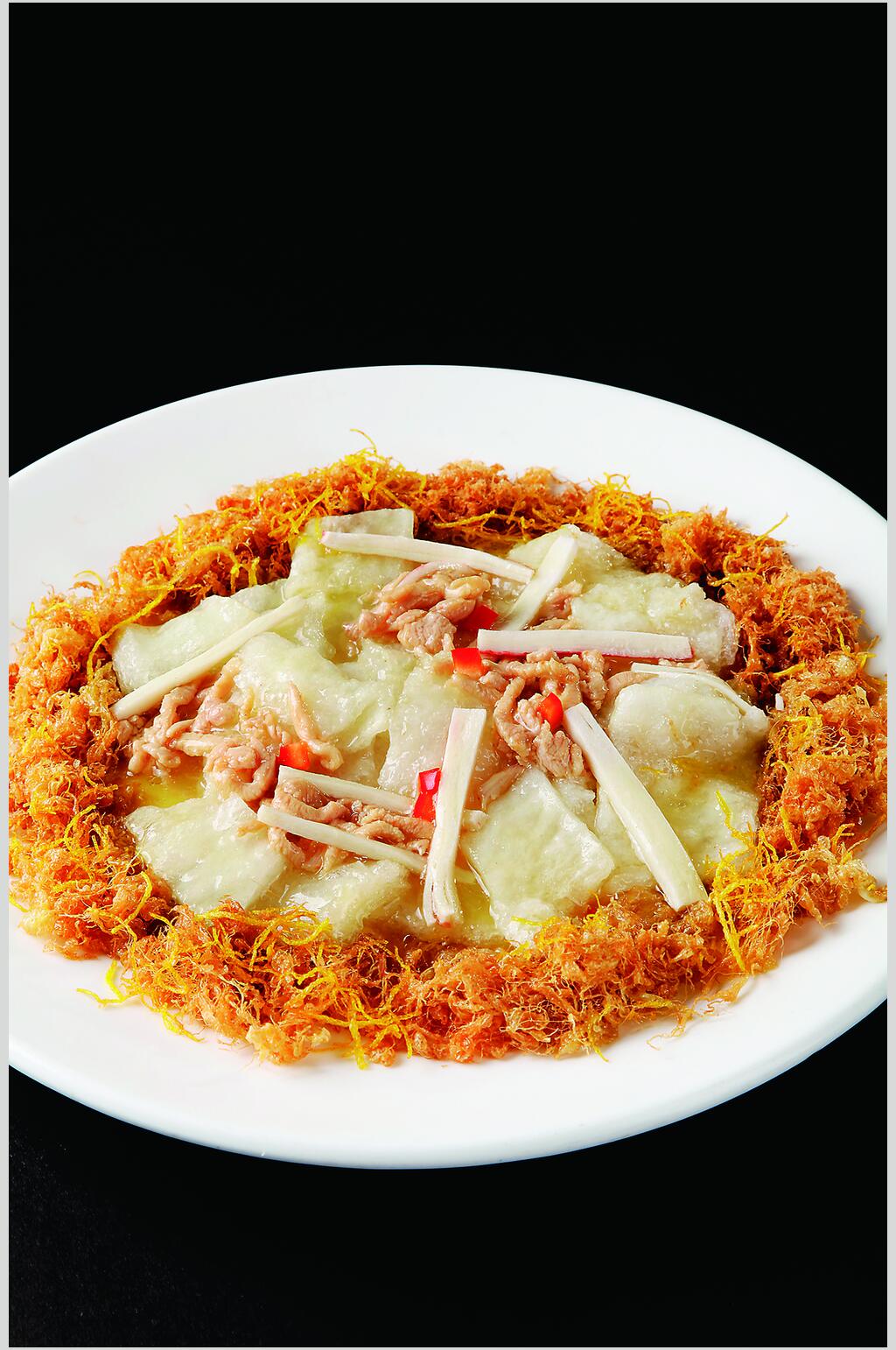 新鲜美味鸡丝棉花肚图片素材