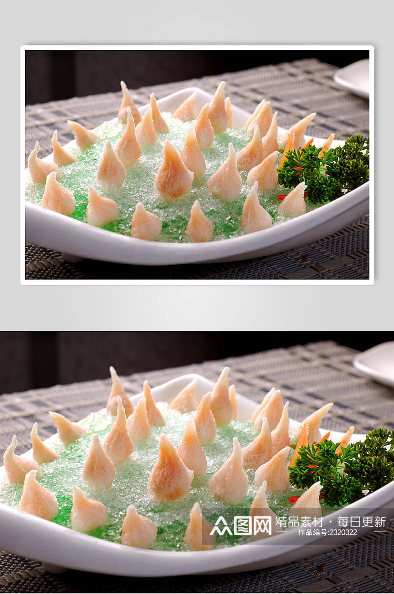 精选小海鲜珍珠蟹籽餐饮高清图片素材
