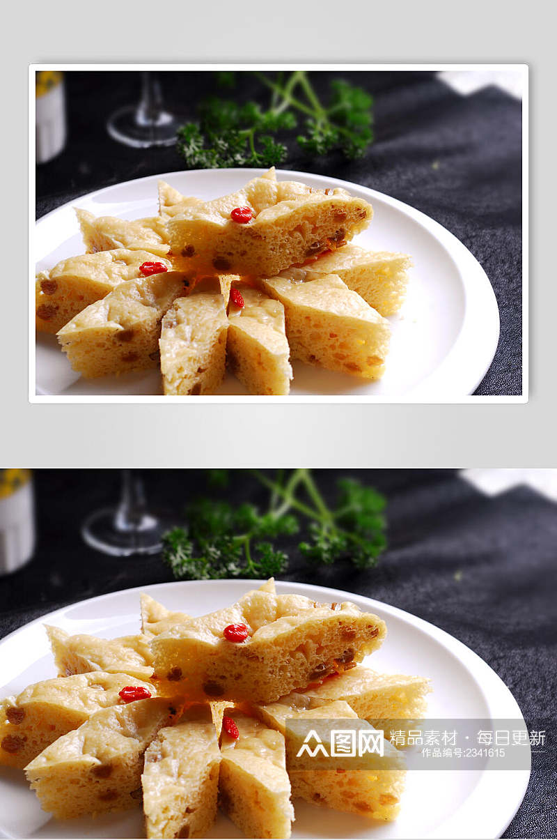 玉米提子糕食品摄影图片素材