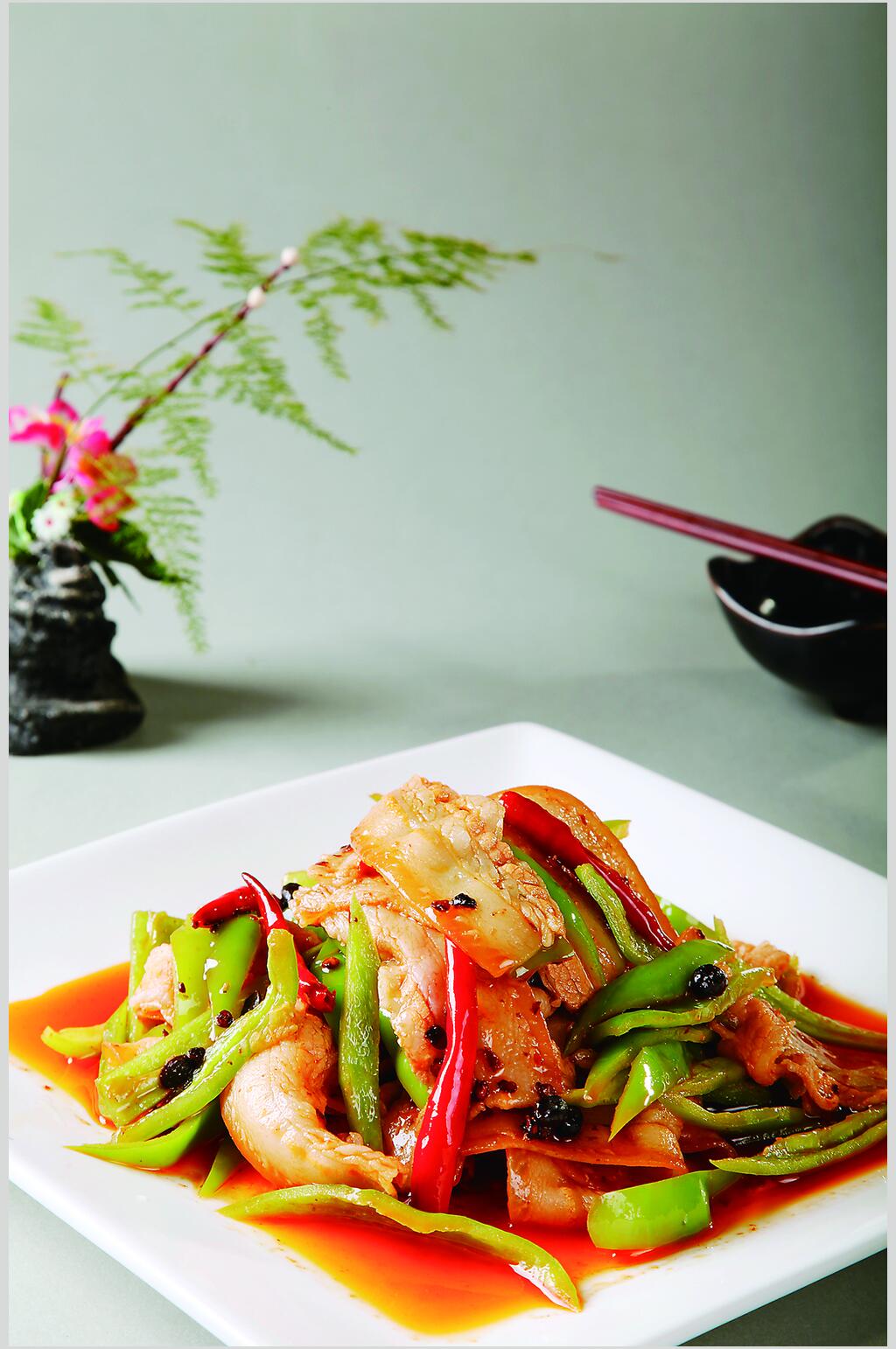 招牌美味农家小炒肉餐饮高清图片素材