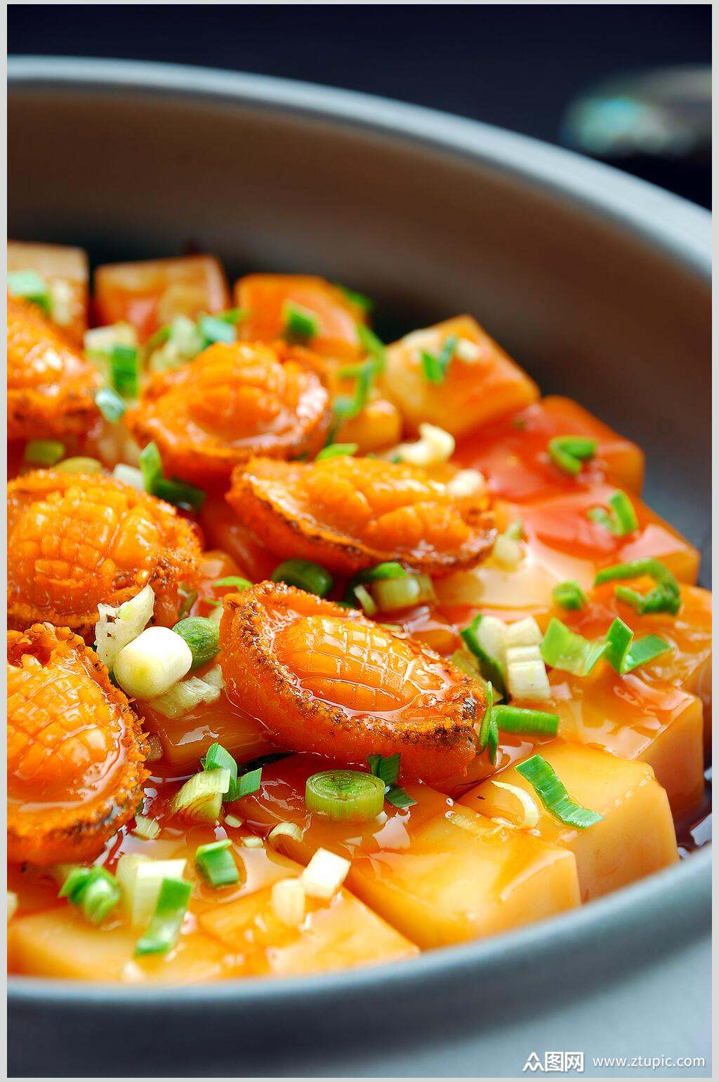 明炉米凉粉烧鲍仔图片素材