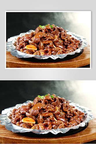 铁板黑椒羊肉食品高清图片