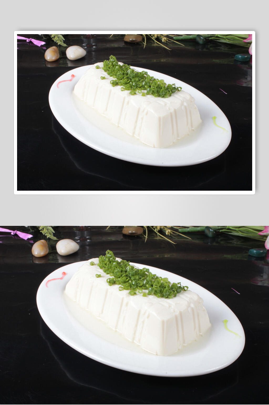 小葱拌豆腐食物图片素材