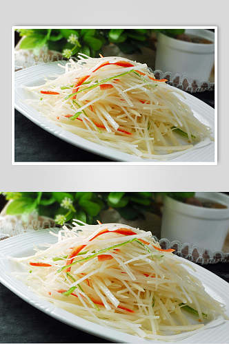 素菜青椒土豆丝餐饮摄影图片