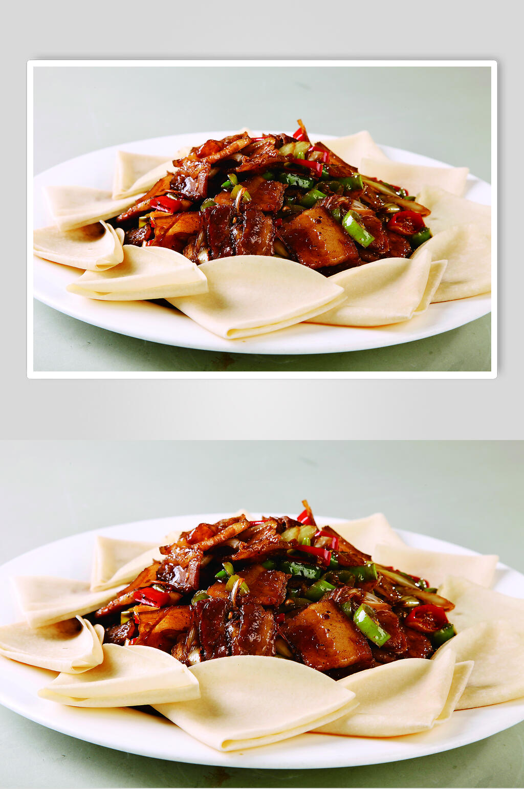 大盘辣松炒肉食品图片素材