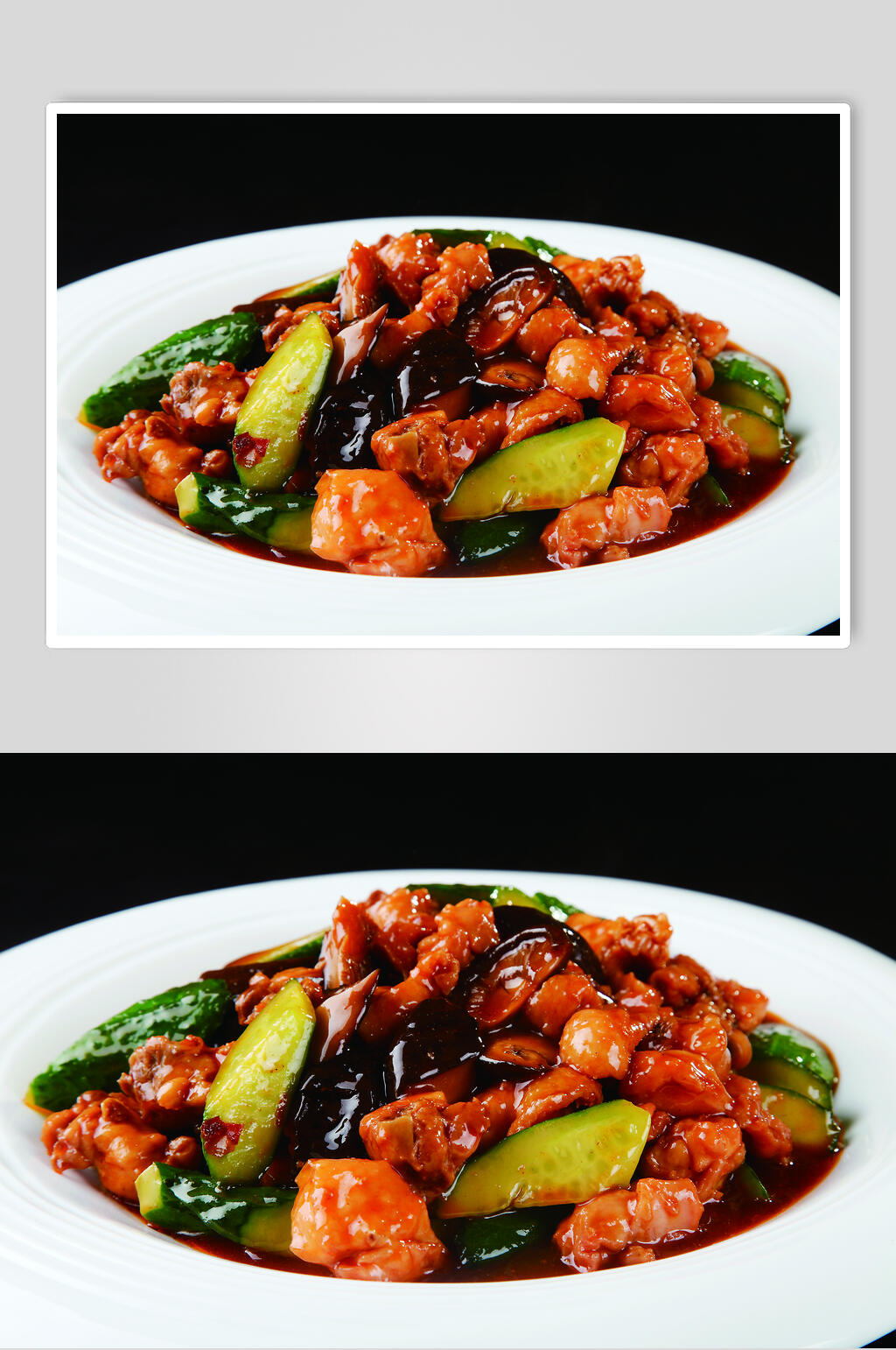 鲜香红烧鸡块图片素材