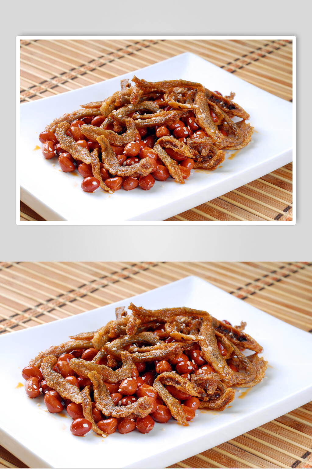 小鱼顶花生高清图片素材