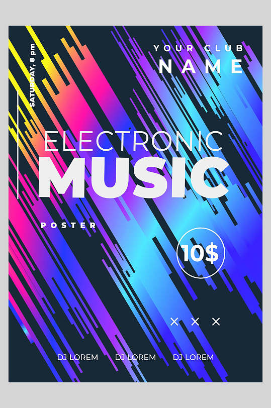 音乐节夜店促销活动海报