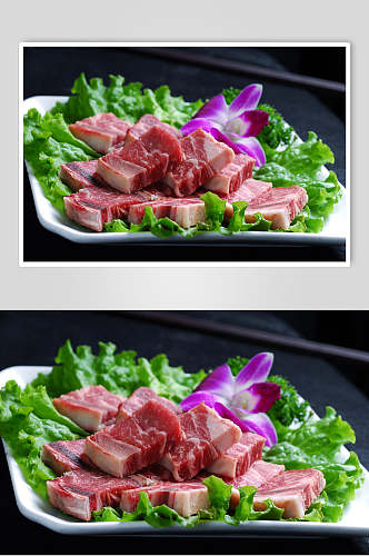 肥牛系列日式牛仔骨餐饮高清图片