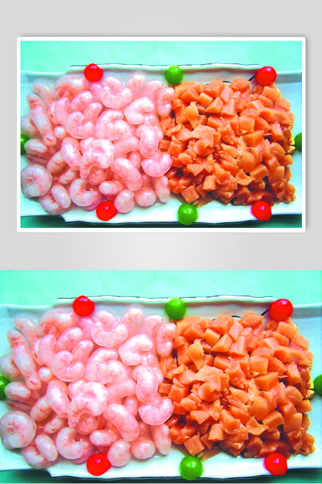 橙汁海味鸡段食品高清图片素材