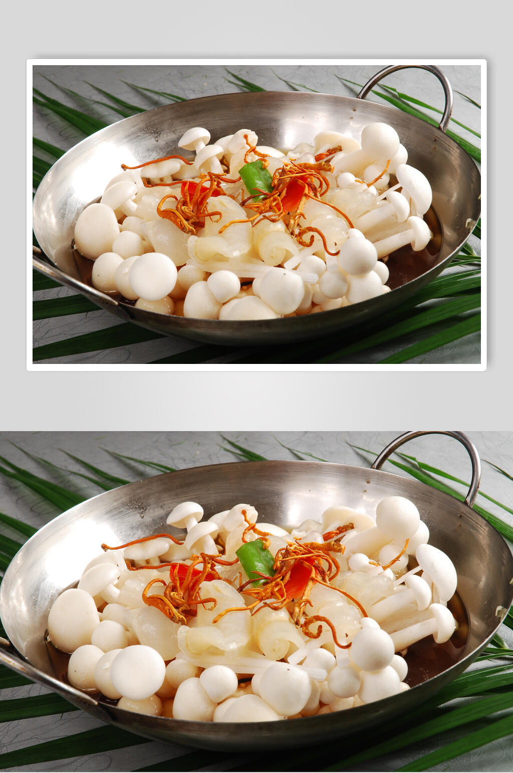 虫草花雪哈肚浸菇王食物摄影图片素材