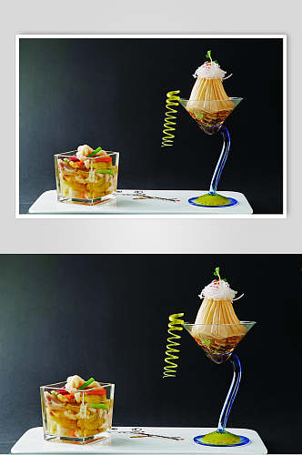 捞汁鲍鱼拌坛子泡菜食品高清图片