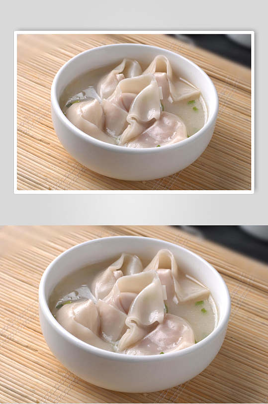 新鲜美味龙抄手食物摄影图片