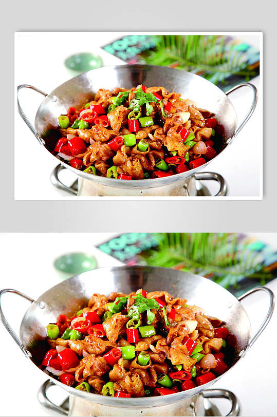 干锅肥肠食品高清图片