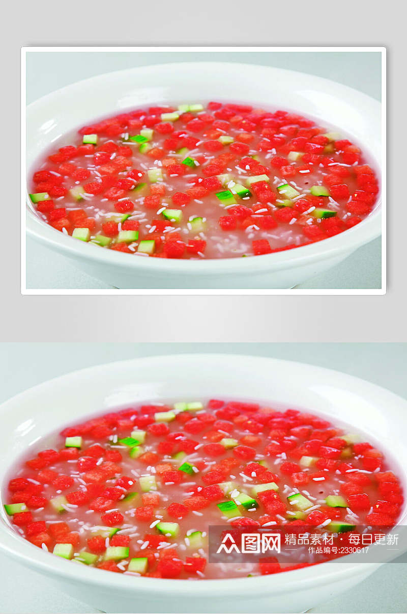 瓜粒米酒汤食品图片素材