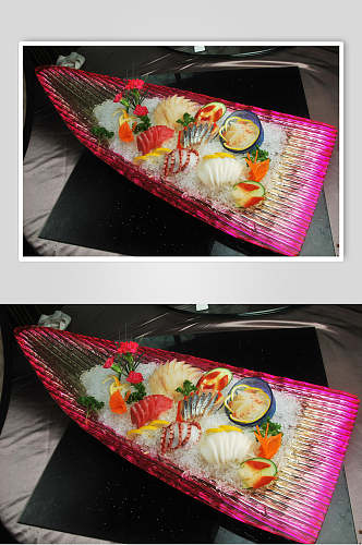 精选海鲜刺身拼盘食品高清图片