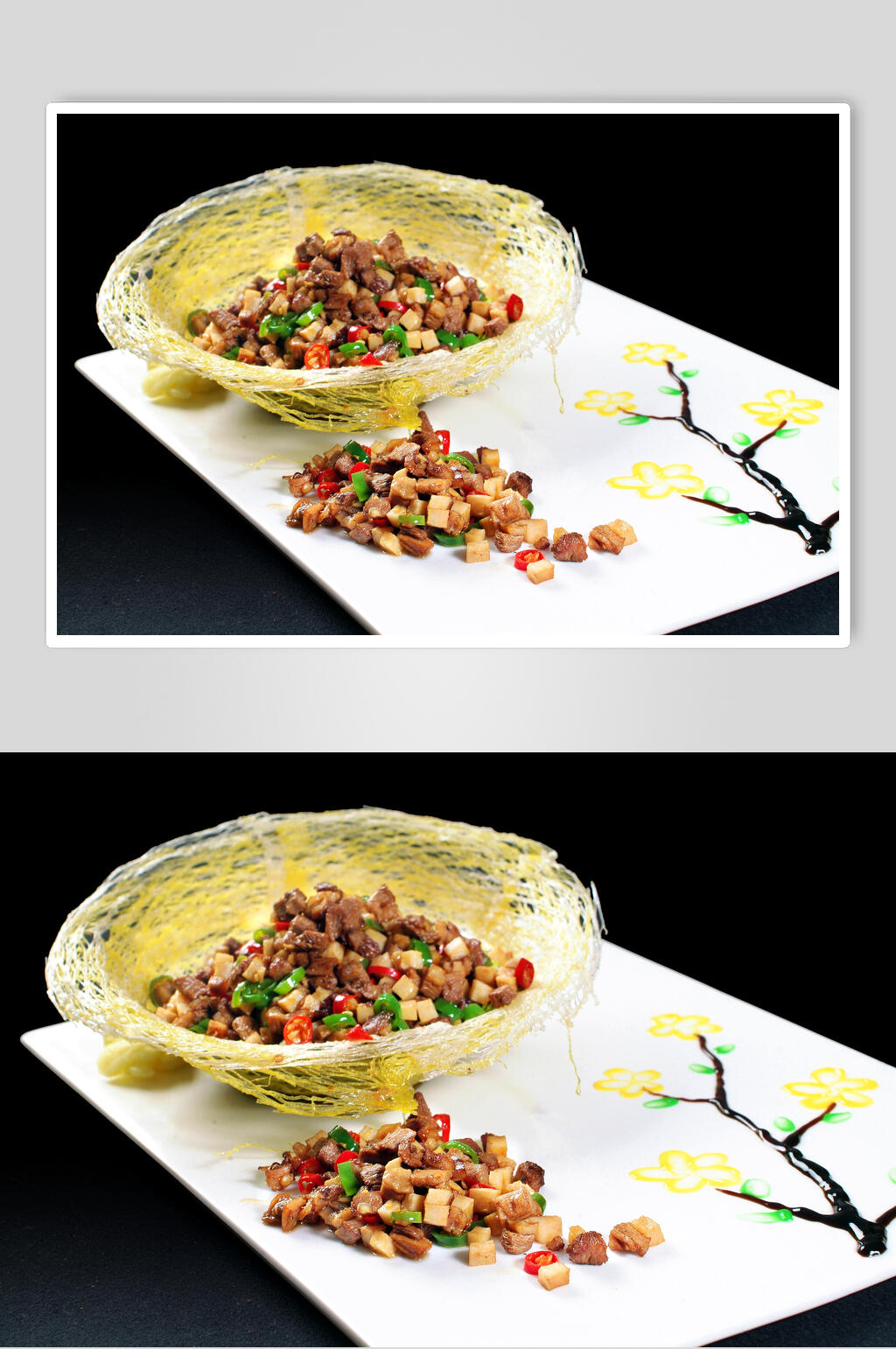 鲜香美味网情深图片素材