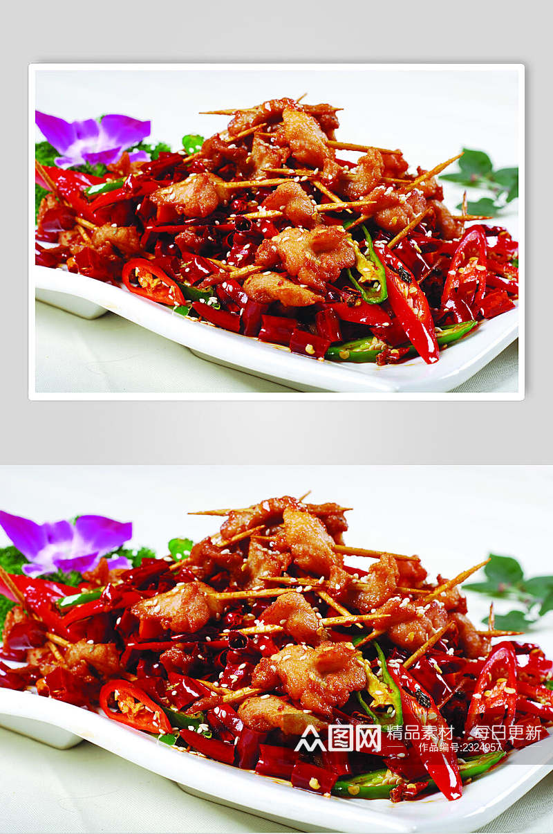 香辣串串兔餐饮食品图片素材