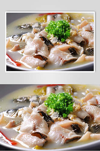 海河鲜酸菜鱼美食图片