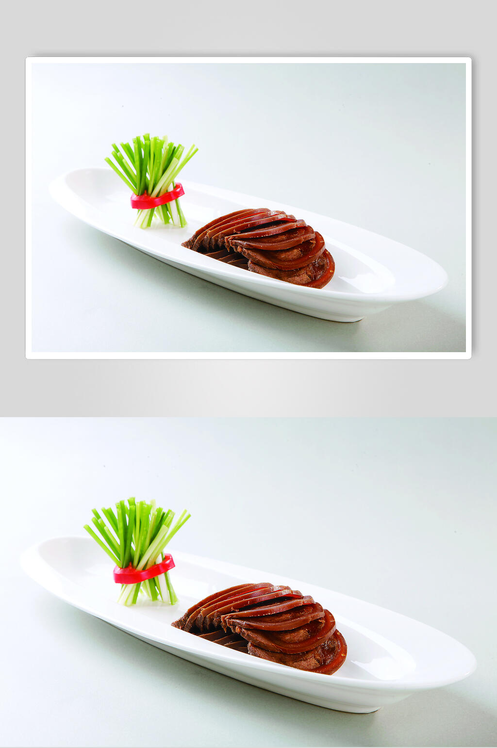 新鲜美味带皮驴肉图片素材
